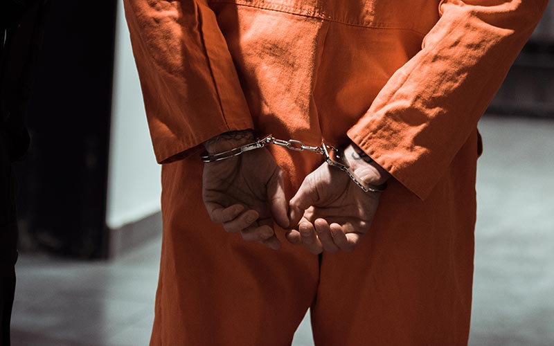 Prisoner in Handcuffs