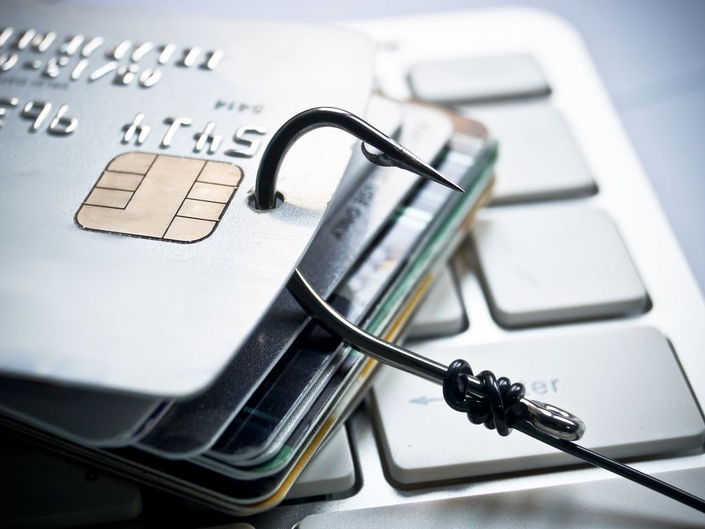Fishhook through credit cards - Internet Fraud